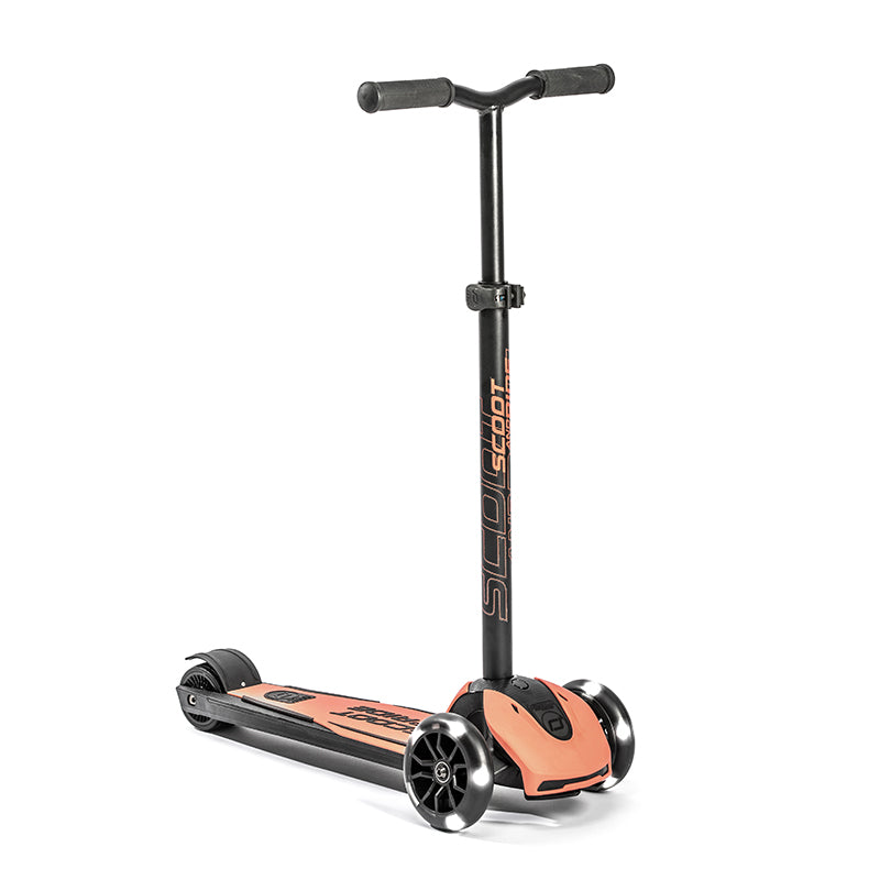 Scoot and Ride Highway Kick 5, sparkcykel - LED Peach