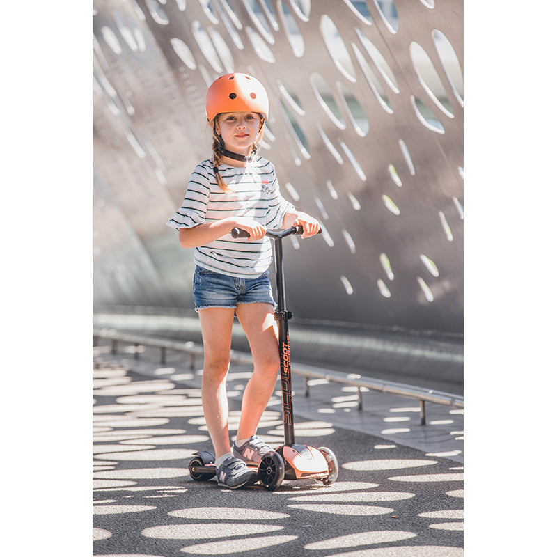 Scoot and Ride Highway Kick 5, sparkcykel - LED Peach