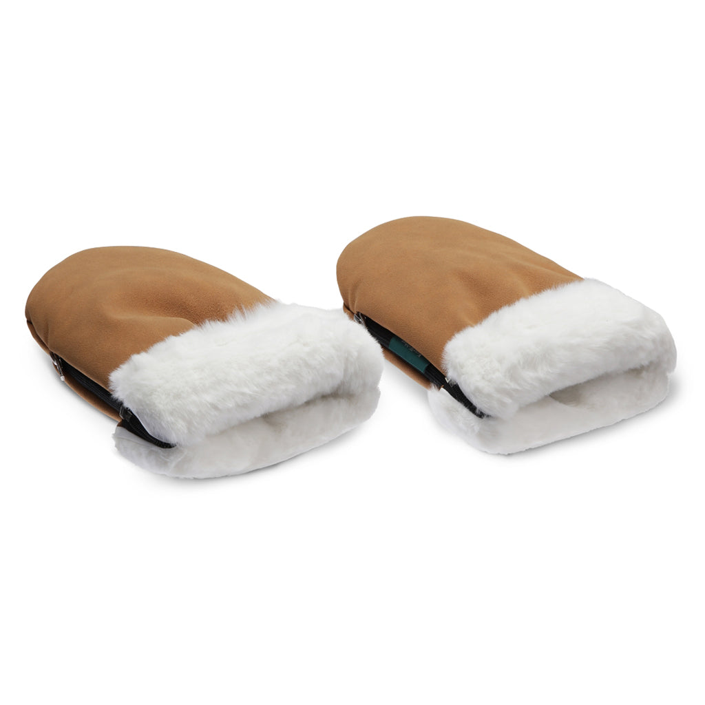 KongWalther barnvagnshandskar, Østerbro handskar – Brun faux suede