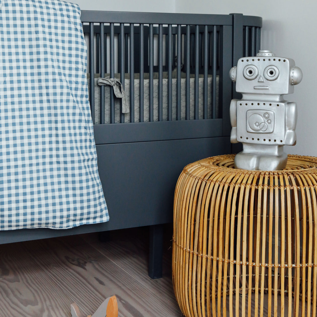 Heico lampa för barnrummet, Robot - Silver