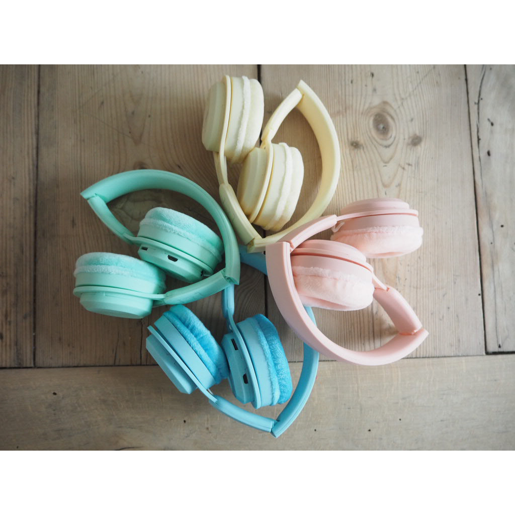 Lalarma trådlösa hörlurar med max 85 dB, Mint pastel