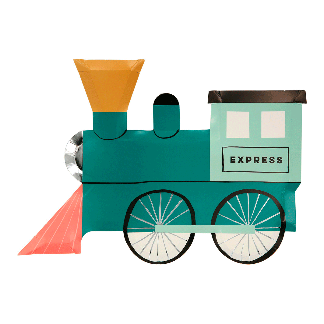 Meri Meri paptallerken, Tog - 8 stk.