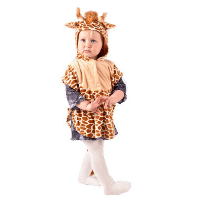 Den goda Fen dyrekostume, Giraf kappe - str. 1-4 år