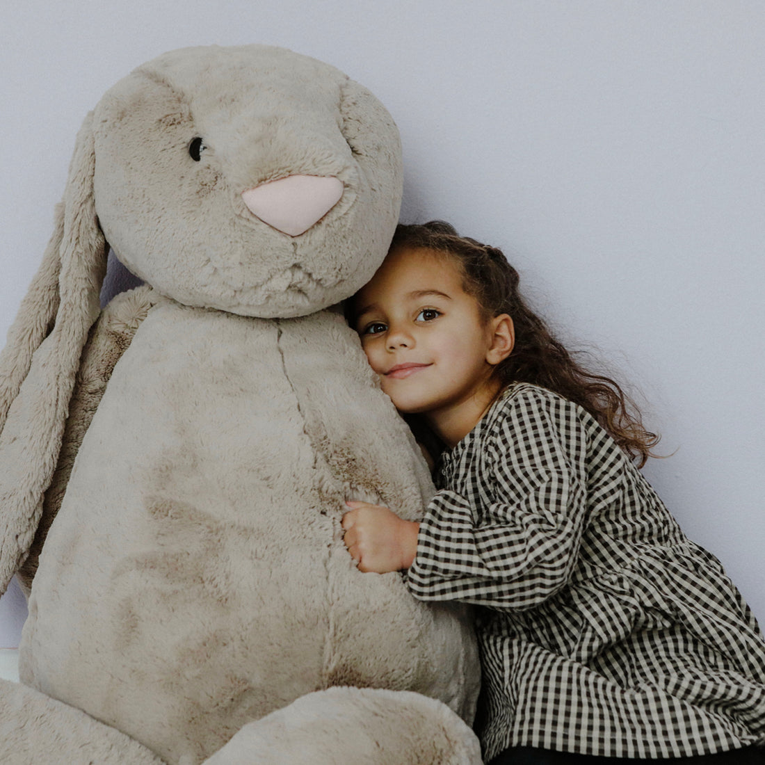 Jellycat bamse, Bashful beige kanin, Virkelig stor kanin - 108 cm