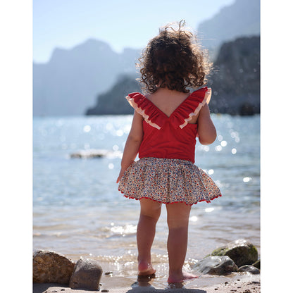 Konges Sløjd UV-baddräkt, Cerise Barbados cherry - stl. 92-134 cm