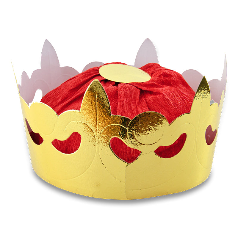 Kongekrone i pap til fastelavn