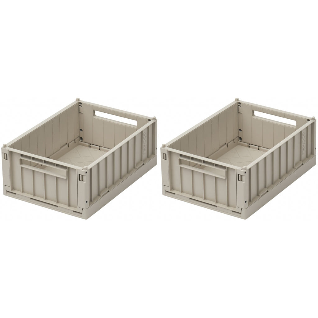 Liewood Weston vikbar låda S, 2-pack - Sandy