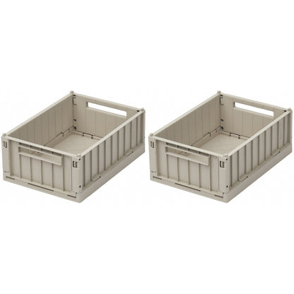 Liewood Weston vikbar låda S, 2-pack - Sandy