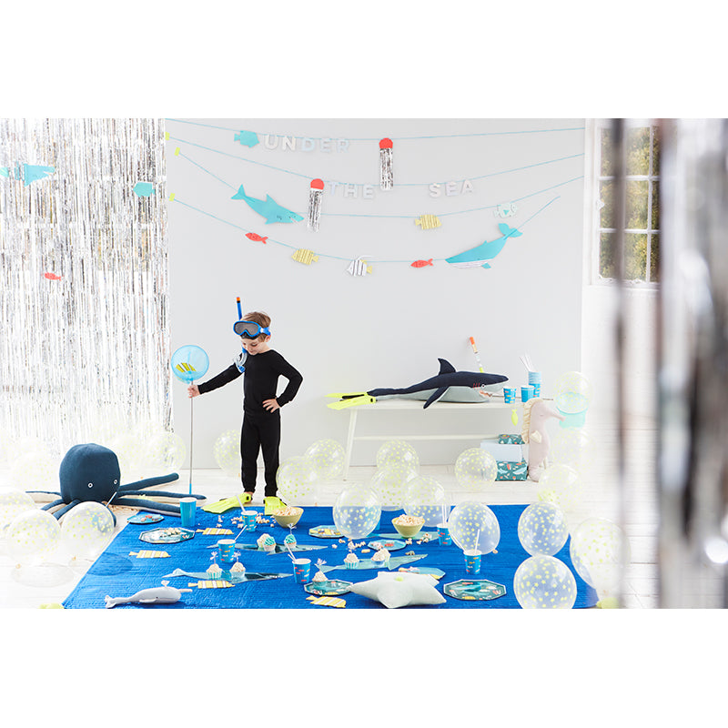 Meri Meri ballongset, Under havet, Haj - 106 cm