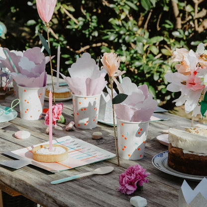 Meri Meri papperstallrikar, Birthday cake - 8 st