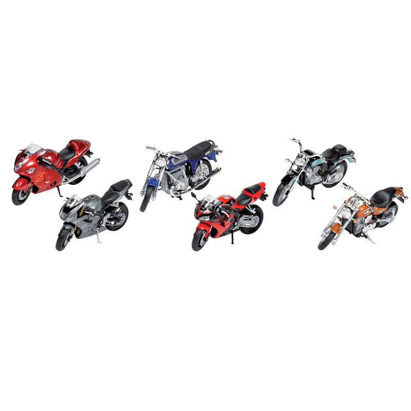 Motorcykel i metal  1:18