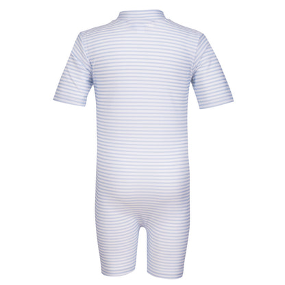 Petit Crabe UV-dräkt med dragkedja, Natsu, Baby blue/white - 0-8 år