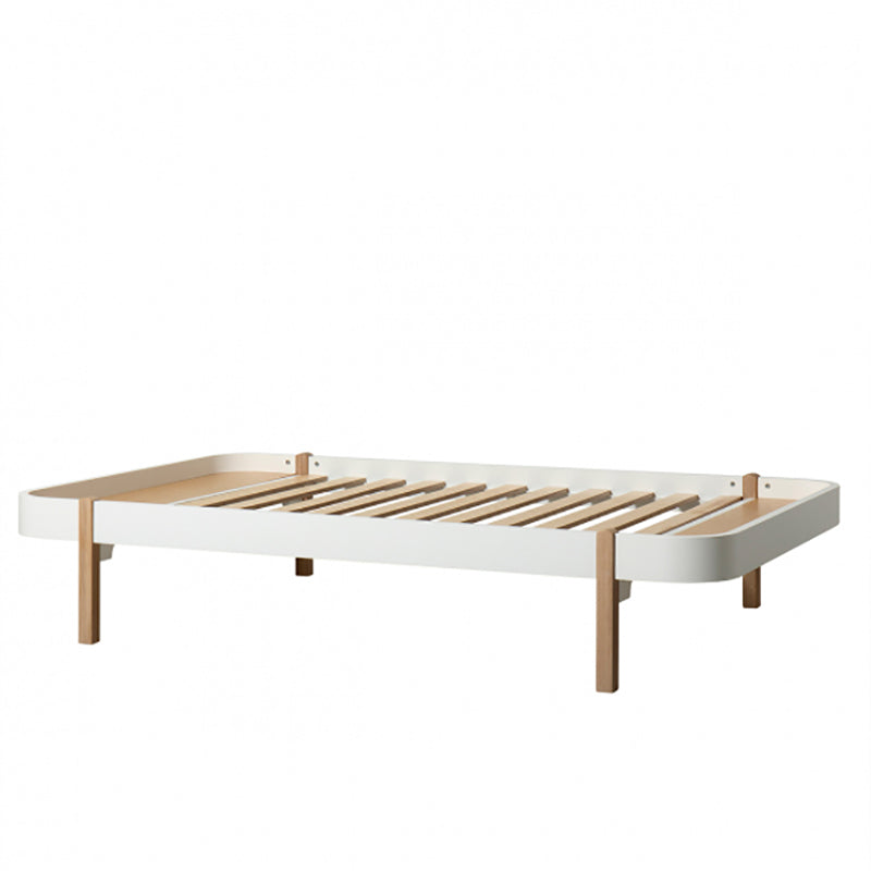 Oliver Furniture, Wood Lounger, 120 x 200 cm - vit/ek