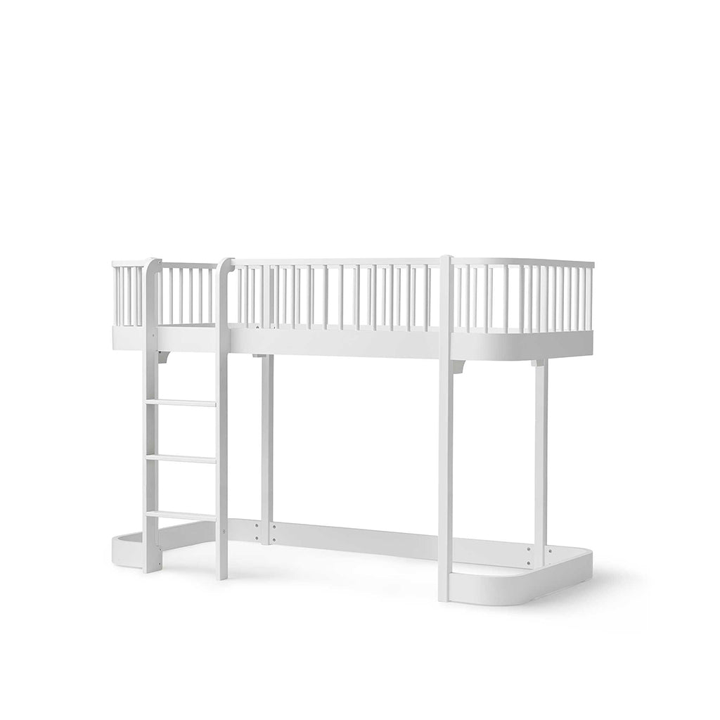 Oliver Furniture, Wood Original, halvhög säng - Vit