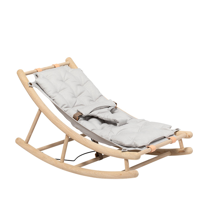Oliver Furniture, Wood Baby &amp; junior vippestol - Ek/grå