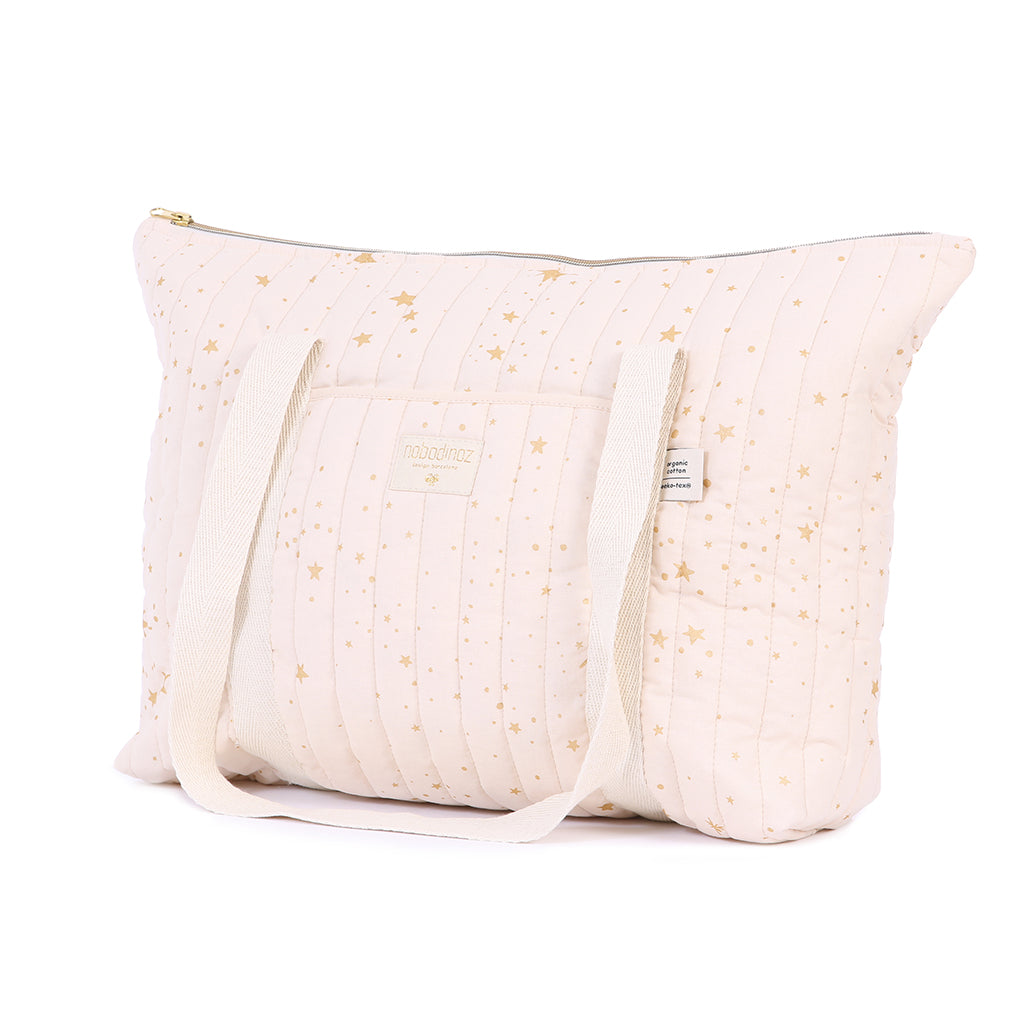 Nobodinoz pusletaske, Paris - Gold stella dream pink