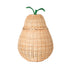 ferm Living Pear Storage, flet kurv i rattan. Smuk opbevaringskurv til børenværelset