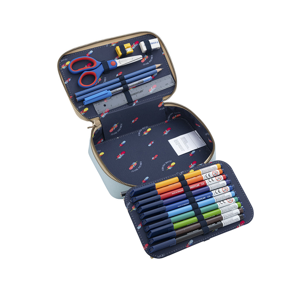 Jeune Premier Pennfodral med innehåll, Leopard Cherry