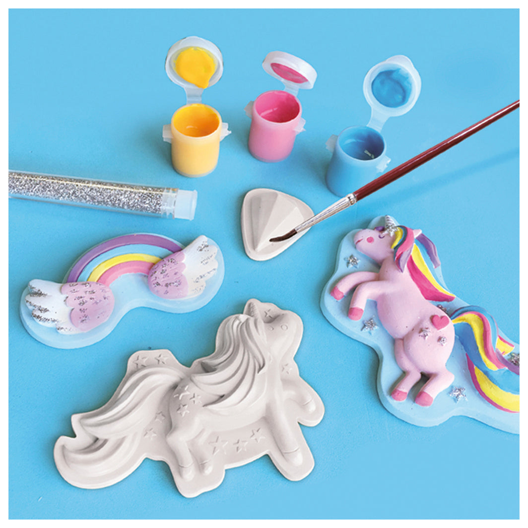 SES Creative Kreativ æske, støb og mal - Enhjørninge - vist tæt på