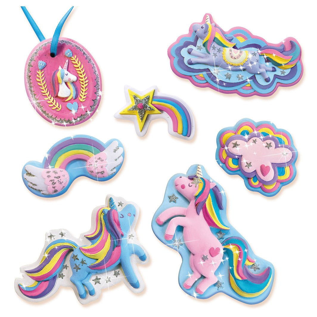 SES Creative Kreativ låda, gjut och måla - Enhörningar i gips