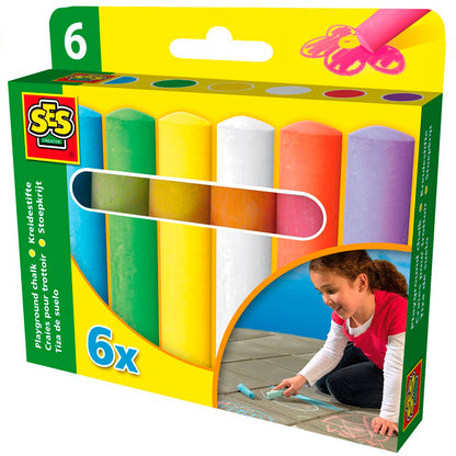 SES Creative Vejkridt, 6 farver