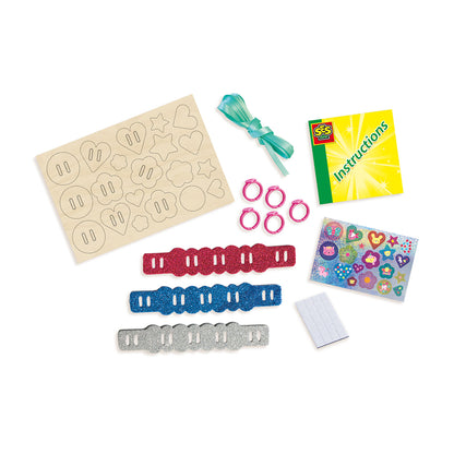 SES Creative Glittriga Armband och Ringar
