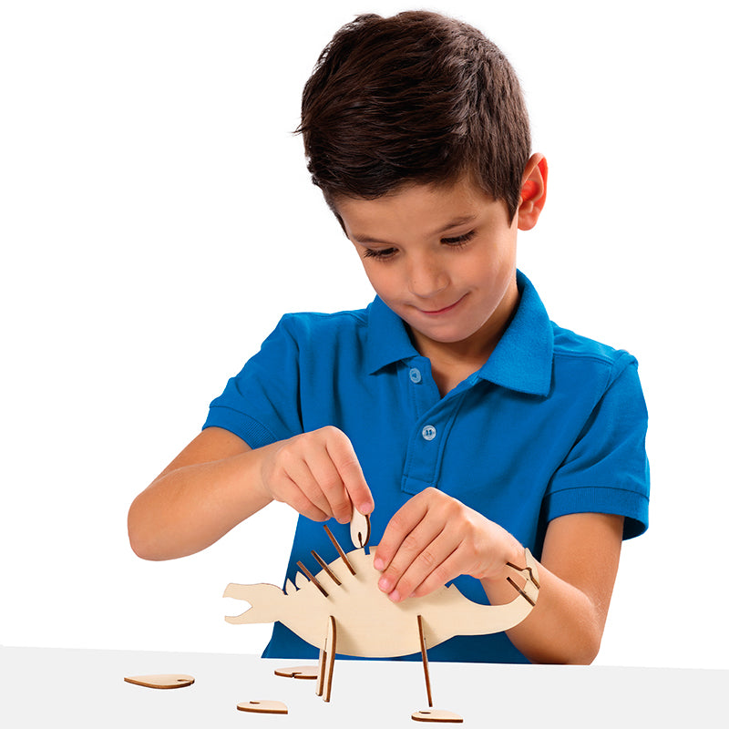 SES Creative, Byggsats i trä, Självlysande dinosaurie