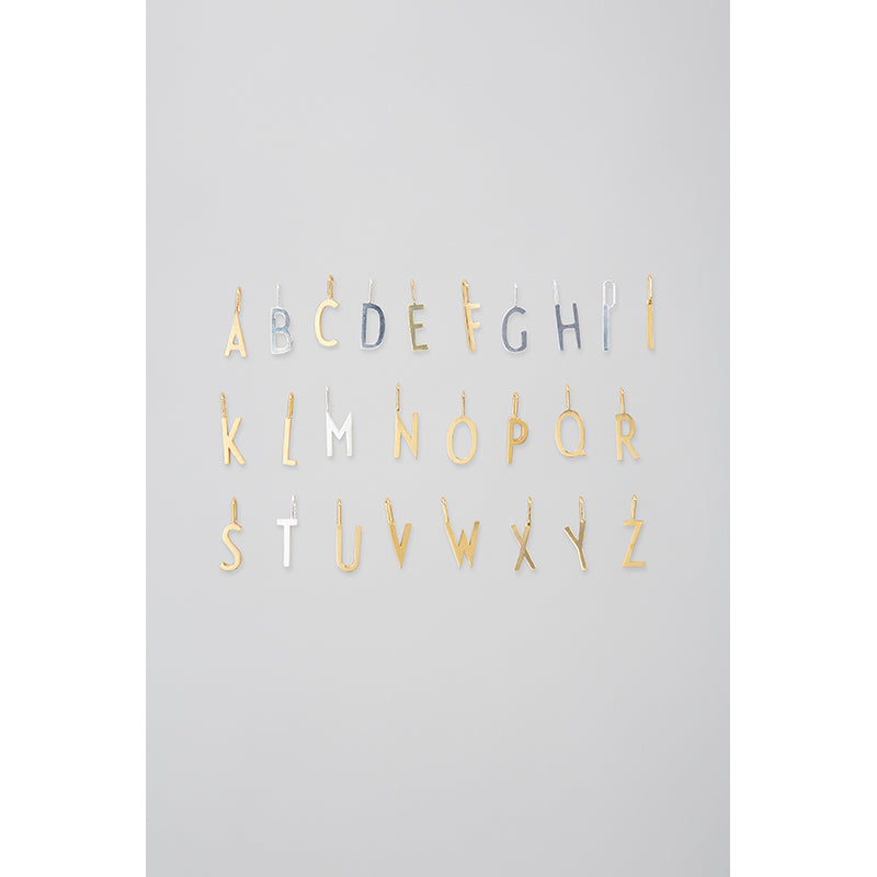 Design Letters smyckesberlock, 16mm matt silver bokstav - A-Z