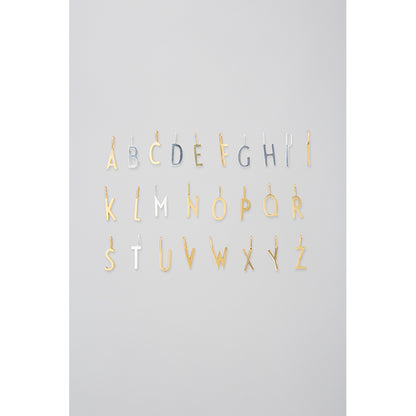 Design Letters smyckesberlock, 16mm matt silver bokstav - A-Z