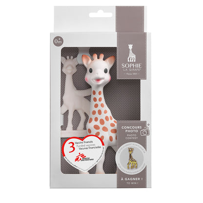 Sophie la girafe gaveæske med giraf plus bidering MSF Award Set
