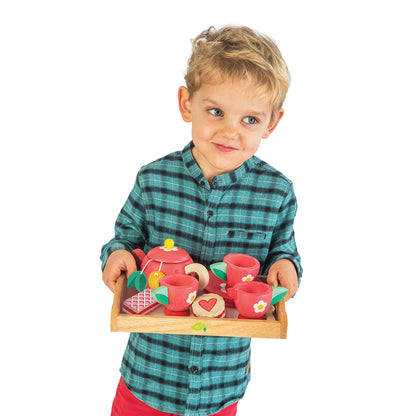 Tender Leaf, Träleksaksmat, Teservis – Jordgubbe