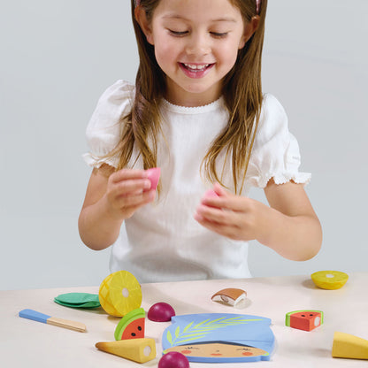 Tender Leaf, Lekmat - Skärbräda med tropiska frukter