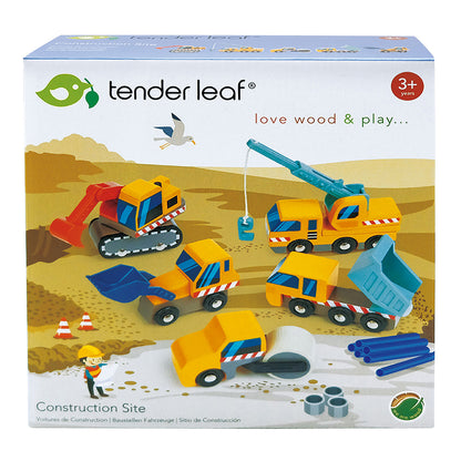 Tender Leaf, 5 arbetsfordon - Byggarbetsplats