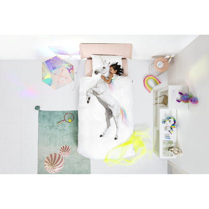 Snurk sängkläder för vuxna, ekologiska - Enhörning