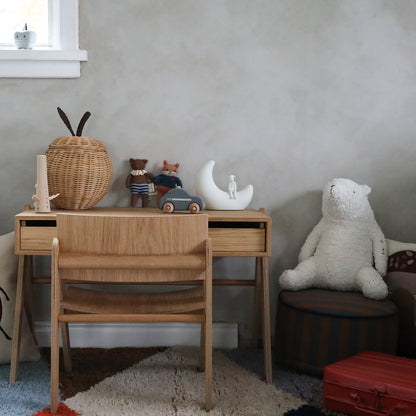 ferm Living Apple Storage, flätad korg i rotting – Small