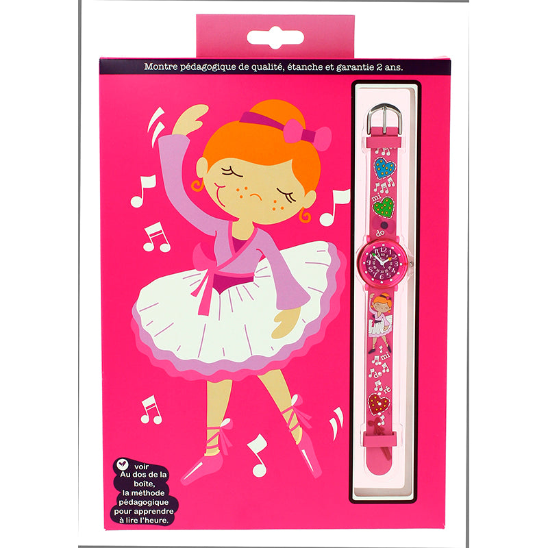 Babywatch barnklocka, Dance - undervisningsklocka för 6-9 år