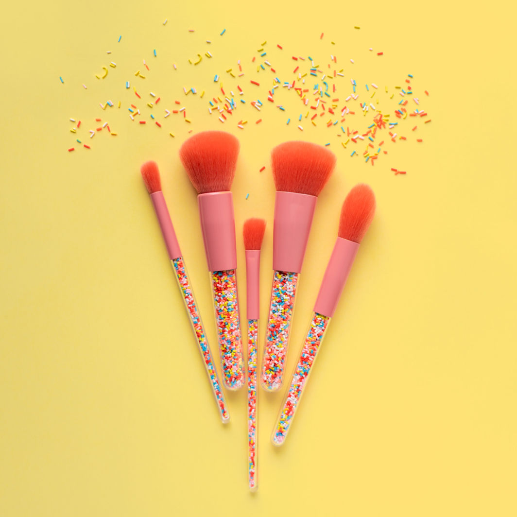 Oh Flossy Sprinkle sminkborstar för barn, Set med 5 st.