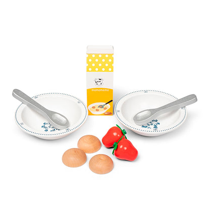 MaMaMeMo leksaksmat i trä, Kallskål set