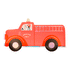 Meri Meri paptallerken, Brandbil - 8 stk.