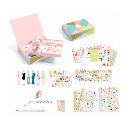 Djeco Lovely Paper, Tinou ask – tillbehör till skrivbordet