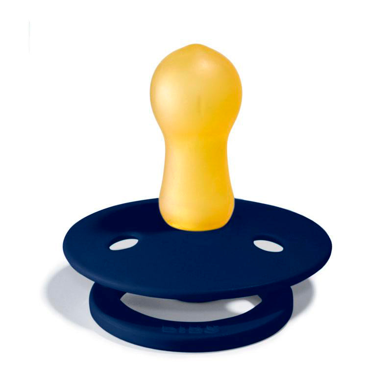 Bibs 2-pack, nappar i naturgummi, str. 2 - Deep space/Petrol