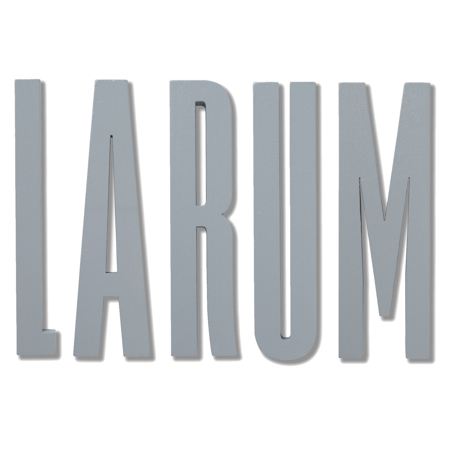 Design Letters träbokstav, A - Å - Grå