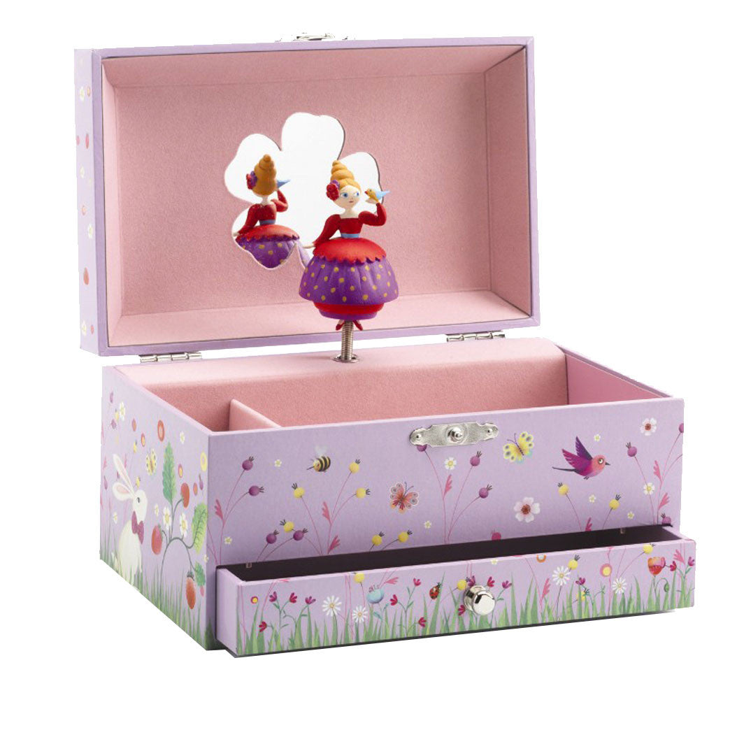 Djeco smykkeskrin m. musik, Prinsesse