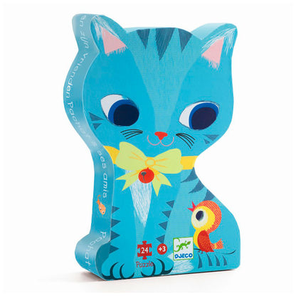 Djeco silhuetpuslespil, Kat - 24 brikker