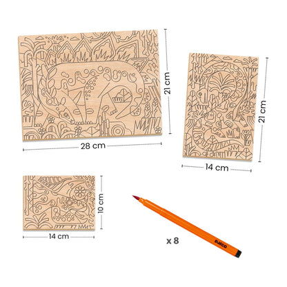 Djeco Kreativ färgläggning, Dino