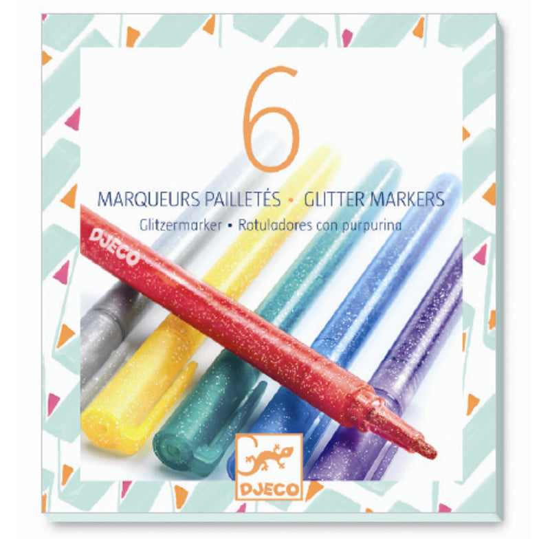 Djeco tuscher med glitter look