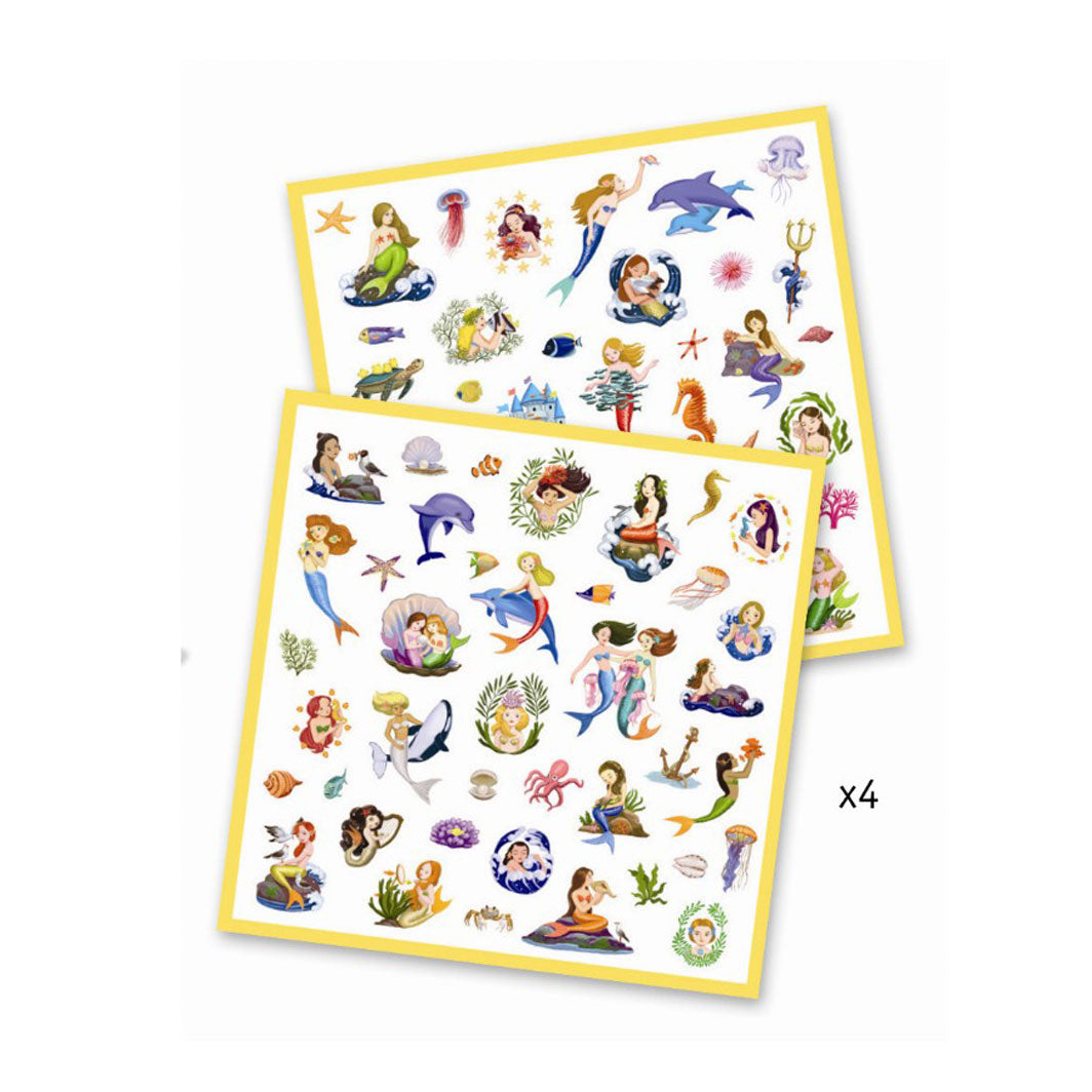 Djeco klistermärken, sjöjungfrur