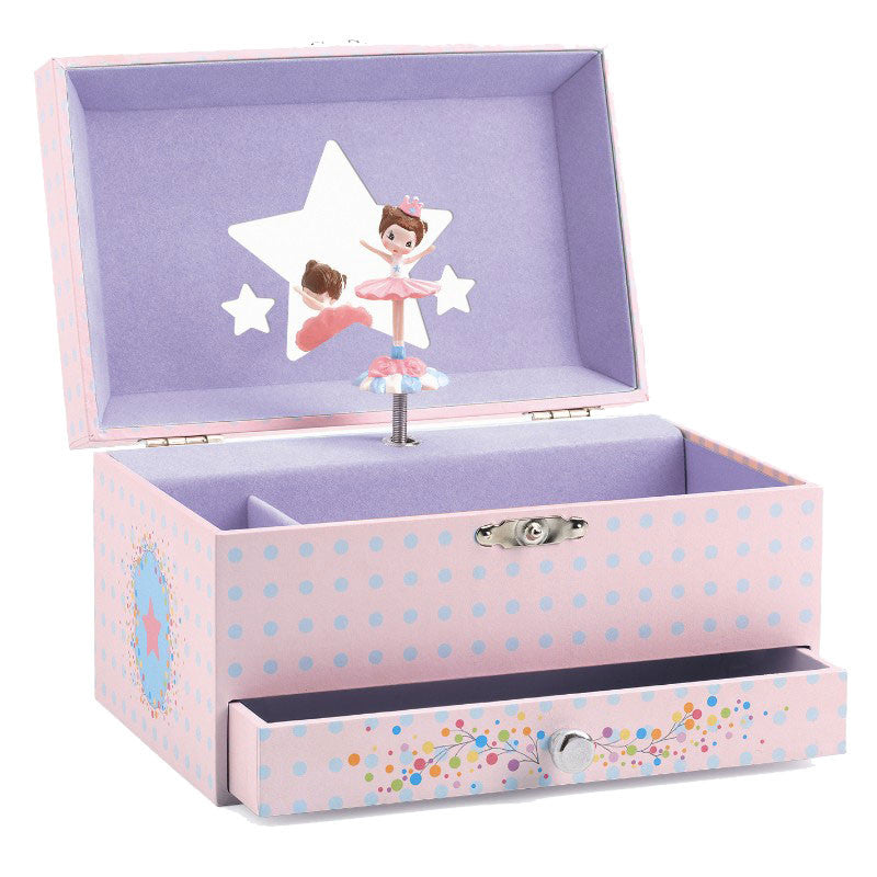 Djeco smykkeskrin m. musik, Ballerina