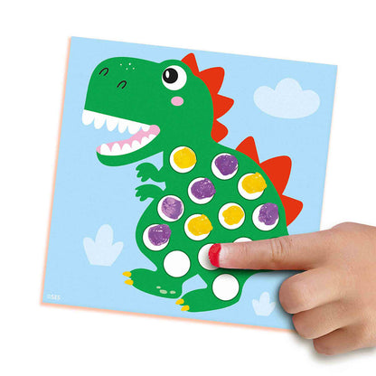 SES Creative, Mitt första kreativa set, Fingermålning dinosaurier - Från 1-4 år
