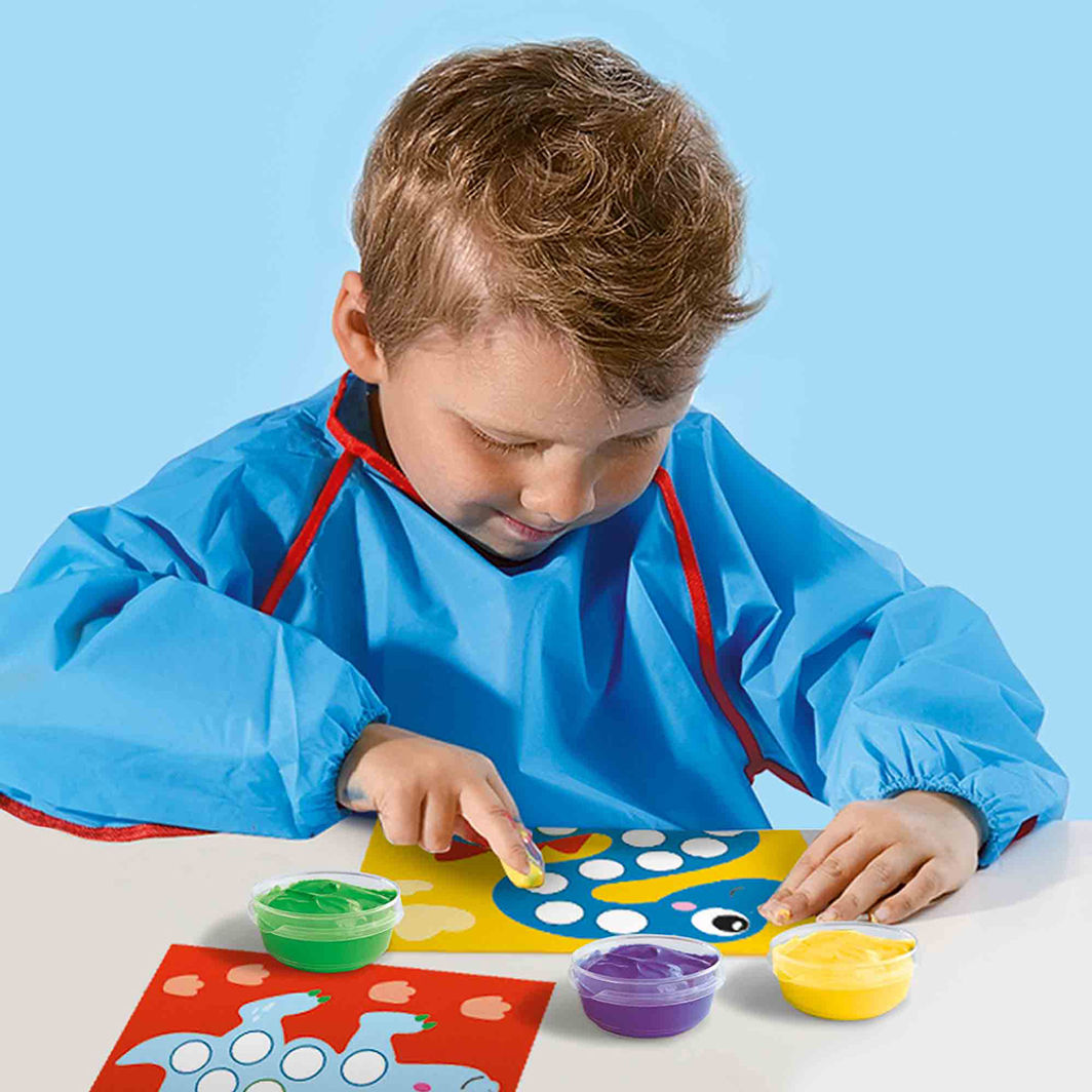 SES Creative, Mitt första kreativa set, Fingermålning dinosaurier - Från 1-4 år